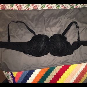 Kathy Ireland Black Lace Underwire Bra
